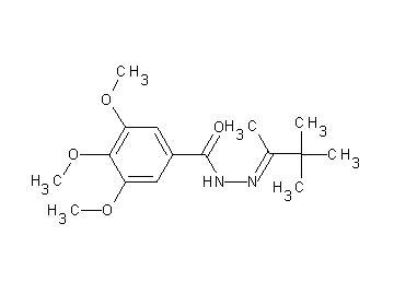 3,4,5-trimethoxy-N'-(1,2,2-trimethylpropylidene)benzohydrazide 3,4,5-trimethoxy-N'-(1,2,2-trimethylpropylidene)benzohydrazide