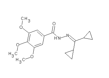N'-(dicyclopropylmethylene)-3,4,5-trimethoxybenzohydrazide