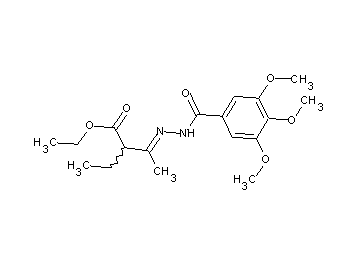 ethyl 2-ethyl-3-[(3,4,5-trimethoxybenzoyl)hydrazono]butanoate