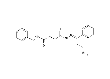 N-benzyl-4-oxo-4-[2-(1-phenylbutylidene)hydrazino]butanamide