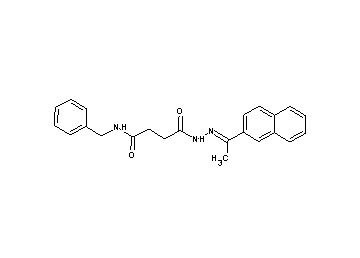 N-benzyl-4-{2-[1-(2-naphthyl)ethylidene]hydrazino}-4-oxobutanamide