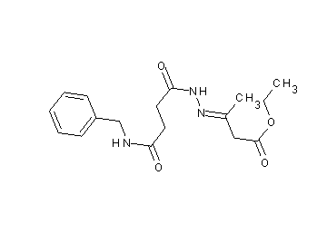 ethyl 3-{[4-(benzylamino)-4-oxobutanoyl]hydrazono}butanoate