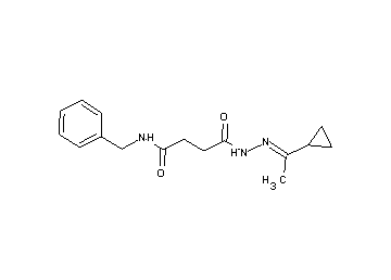 N-benzyl-4-[2-(1-cyclopropylethylidene)hydrazino]-4-oxobutanamide - Click Image to Close