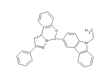 5-(9-ethyl-9H-carbazol-3-yl)-2-phenyl-1,10b-dihydropyrazolo[1,5-c][1,3]benzoxazine