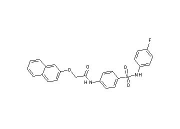 N-(4-{[(4-fluorophenyl)amino]sulfonyl}phenyl)-2-(2-naphthyloxy)acetamide - Click Image to Close