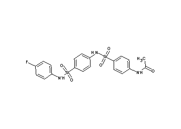 N-(4-{[(4-{[(4-fluorophenyl)amino]sulfonyl}phenyl)amino]sulfonyl}phenyl)acetamide