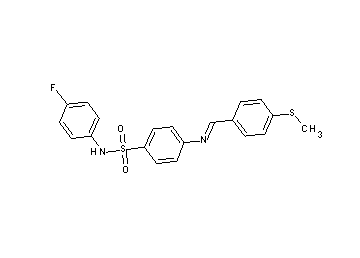 N-(4-fluorophenyl)-4-{[4-(methylsulfanyl)benzylidene]amino}benzenesulfonamide