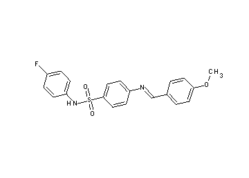 N-(4-fluorophenyl)-4-[(4-methoxybenzylidene)amino]benzenesulfonamide