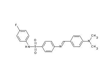 4-{[4-(dimethylamino)benzylidene]amino}-N-(4-fluorophenyl)benzenesulfonamide