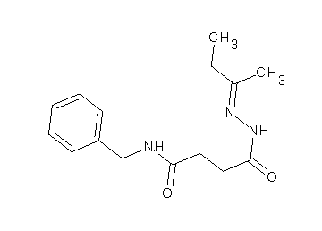 N-benzyl-4-[2-(1-methylpropylidene)hydrazino]-4-oxobutanamide