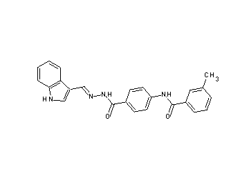 N-(4-{[2-(1H-indol-3-ylmethylene)hydrazino]carbonyl}phenyl)-3-methylbenzamide