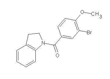 1-(3-bromo-4-methoxybenzoyl)indoline 1-(3-bromo-4-methoxybenzoyl)indoline