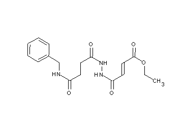 ethyl 4-{2-[4-(benzylamino)-4-oxobutanoyl]hydrazino}-4-oxo-2-butenoate