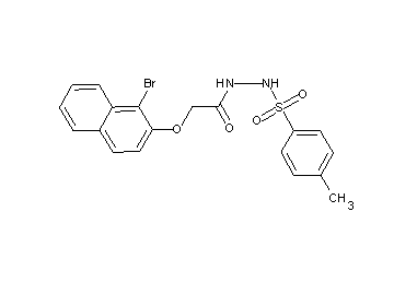 2-[(1-bromo-2-naphthyl)oxy]-N'-[(4-methylphenyl)sulfonyl]acetohydrazide