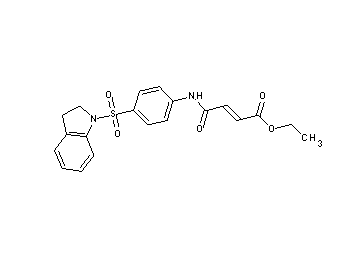 ethyl 4-{[4-(2,3-dihydro-1H-indol-1-ylsulfonyl)phenyl]amino}-4-oxo-2-butenoate