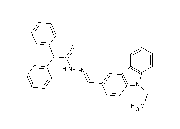 N'-[(9-ethyl-9H-carbazol-3-yl)methylene]-2,2-diphenylacetohydrazide
