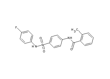 N-(4-{[(4-fluorophenyl)amino]sulfonyl}phenyl)-2-methylbenzamide - Click Image to Close