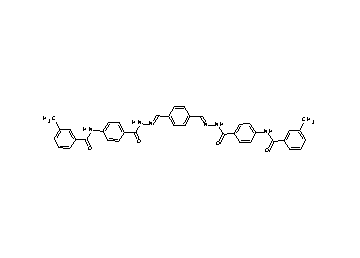 N,N'-[1,4-phenylenebis(methylylidene-1-hydrazinyl-2-ylidenecarbonyl-4,1-phenylene)]bis(3-methylbenzamide)