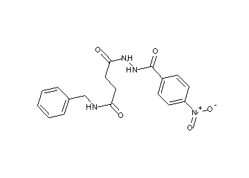 N-benzyl-4-[2-(4-nitrobenzoyl)hydrazino]-4-oxobutanamide