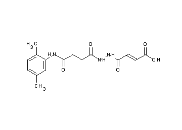 4-(2-{4-[(2,5-dimethylphenyl)amino]-4-oxobutanoyl}hydrazino)-4-oxo-2-butenoic acid - Click Image to Close