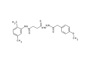 N-(2,5-dimethylphenyl)-4-{2-[(4-methoxyphenyl)acetyl]hydrazino}-4-oxobutanamide