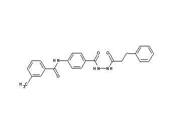 3-methyl-N-(4-{[2-(3-phenylpropanoyl)hydrazino]carbonyl}phenyl)benzamide