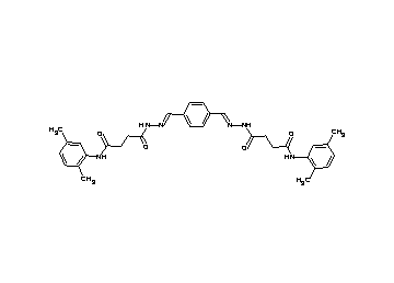 4,4'-[1,4-phenylenebis(methylylidene-1-hydrazinyl-2-ylidene)]bis[N-(2,5-dimethylphenyl)-4-oxobutanamide] - Click Image to Close