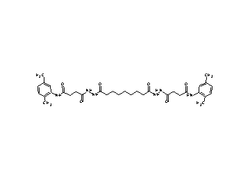 4,4'-[(1,9-dioxo-1,9-nonanediyl)bis(2,1-hydrazinediyl)]bis[N-(2,5-dimethylphenyl)-4-oxobutanamide]