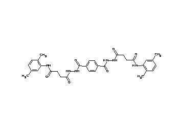 4,4'-[1,4-phenylenebis(carbonyl-2,1-hydrazinediyl)]bis[N-(2,5-dimethylphenyl)-4-oxobutanamide]