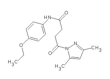 4-(3,5-dimethyl-1H-pyrazol-1-yl)-N-(4-ethoxyphenyl)-4-oxobutanamide