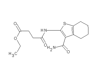 ethyl 4-{[3-(aminocarbonyl)-4,5,6,7-tetrahydro-1-benzothien-2-yl]amino}-4-oxobutanoate