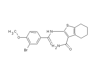 2-[(3-bromo-4-methoxybenzoyl)amino]-4,5,6,7-tetrahydro-1-benzothiophene-3-carboxamide