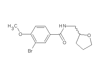 3-bromo-4-methoxy-N-(tetrahydro-2-furanylmethyl)benzamide