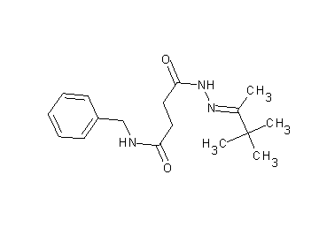 N-benzyl-4-oxo-4-[2-(1,2,2-trimethylpropylidene)hydrazino]butanamide