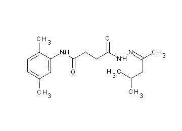 4-[2-(1,3-dimethylbutylidene)hydrazino]-N-(2,5-dimethylphenyl)-4-oxobutanamide - Click Image to Close