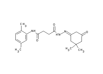 4-[2-(3,3-dimethyl-5-oxocyclohexylidene)hydrazino]-N-(2,5-dimethylphenyl)-4-oxobutanamide