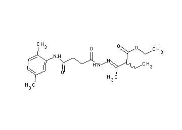 ethyl 3-({4-[(2,5-dimethylphenyl)amino]-4-oxobutanoyl}hydrazono)-2-ethylbutanoate