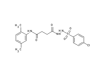 4-{2-[(4-chlorophenyl)sulfonyl]hydrazino}-N-(2,5-dimethylphenyl)-4-oxobutanamide