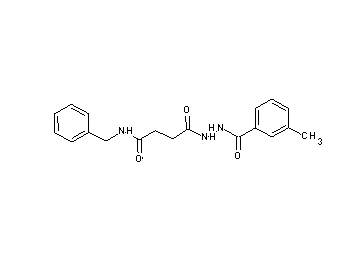 N-benzyl-4-[2-(3-methylbenzoyl)hydrazino]-4-oxobutanamide