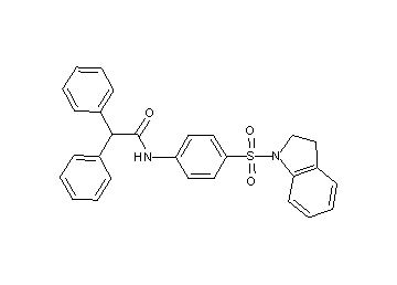N-[4-(2,3-dihydro-1H-indol-1-ylsulfonyl)phenyl]-2,2-diphenylacetamide