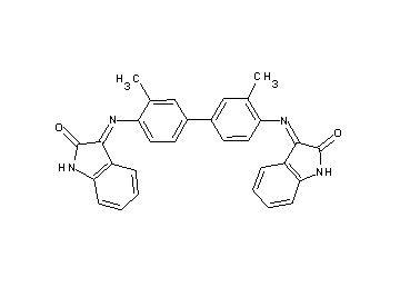 3,3'-[(3,3'-dimethyl-4,4'-biphenyldiyl)di(nitrilo)]bis(1,3-dihydro-2H-indol-2-one) - Click Image to Close