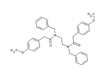N,N'-1,2-ethanediylbis[N-benzyl-2-(4-methoxyphenyl)acetamide]