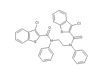 N,N'-1,2-ethanediylbis(3-chloro-N-phenyl-1-benzothiophene-2-carboxamide)