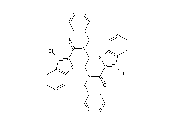 N,N'-1,2-ethanediylbis(N-benzyl-3-chloro-1-benzothiophene-2-carboxamide)
