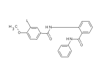 N-[2-(anilinocarbonyl)phenyl]-3-iodo-4-methoxybenzamide