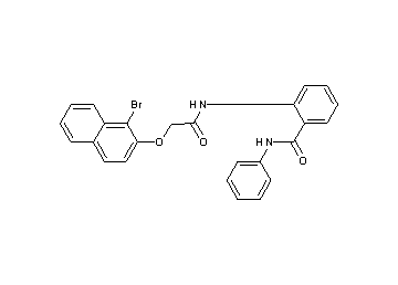 2-({[(1-bromo-2-naphthyl)oxy]acetyl}amino)-N-phenylbenzamide