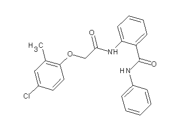 2-{[(4-chloro-2-methylphenoxy)acetyl]amino}-N-phenylbenzamide