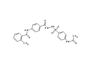 N-{4-[(2-{[4-(acetylamino)phenyl]sulfonyl}hydrazino)carbonyl]phenyl}-2-methylbenzamide
