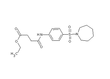 ethyl 4-{[4-(1-azepanylsulfonyl)phenyl]amino}-4-oxobutanoate