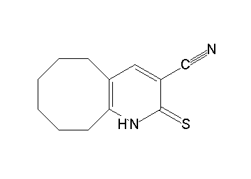 2-thioxo-1,2,5,6,7,8,9,10-octahydrocycloocta[b]pyridine-3-carbonitrile